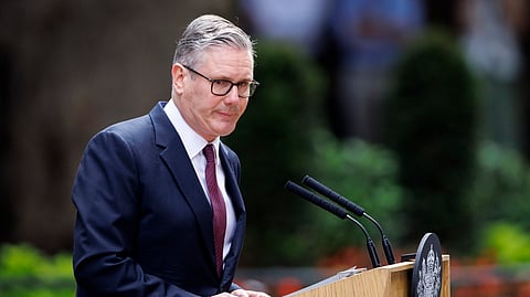Keir Starmer anunciou a demissão.
