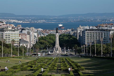 Parque Eduardo VII, um dos principais cartões postais de Lisboa. 