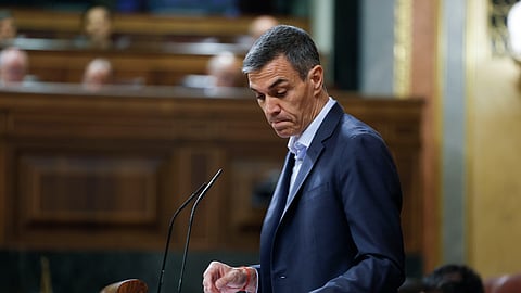 Pedro Sánchez esteve no Congresso para dar explicações sobre os casos que têm afetado o PSOE.