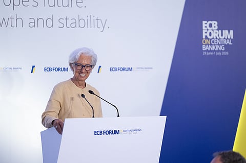 Christine Lagarde, presidente do BCE. Sintra, 29 de junho de 2026.