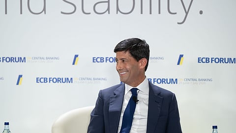 Kevin Warsh, presidente do sistema de bancos centrais da Reserva Federal dos EUA (Fed). Sintra, 1 de julho de 2026.