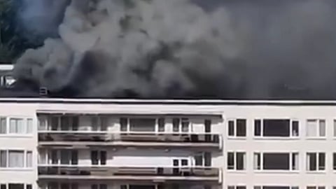 Incêndio espalhou-se num bloco na cidade belga