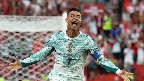 A festa de Ronaldo com o apuramento.