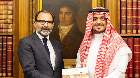João Pedro Guimarães, da CCIP e Alwalid Albaltan, em reunião em Portugal. 