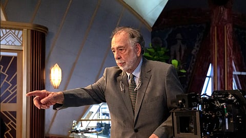 Coppola durante as filmagens de 'Megalopolis'.