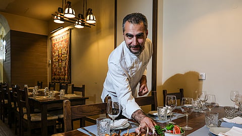 Andranik Mesropyan é o chef que lidera a cozinha do Ararate, onde o borrego é um dos produtos de referência