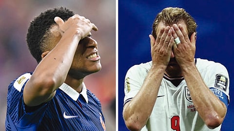 O desalento dos goleadores Mbappé e Kane. França e Inglaterra vão travar duelo pelo terceiro lugar em Miami.