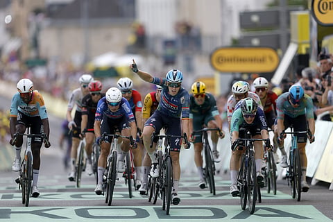 Belga Tim Merlier (Soudal Quick-Step) ganhou pela terceira vez nesta edição do Tour