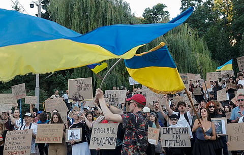 Manifestantes pedem a recondução de Fedorov e a destituição de Oleksandr Syrskyi.