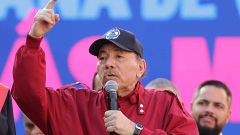 Daniel Ortega numa imagem de arquivo.
