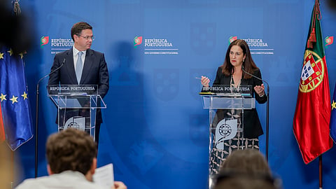 Ministro Gonçalo Saraiva Matias e ministra Rita Alarcão Júdice.