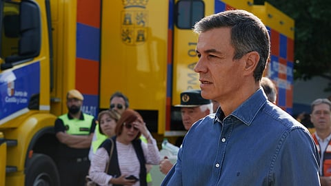 Sánchez continua a visitar áreas afetadas. No domingo esteve em Ávila, esta segunda-feira em Castellón.