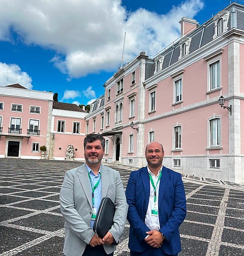 Representantes da Associação Portuguesa de Transportadores em Automóveis Descaracterizados no Palácio de Belém