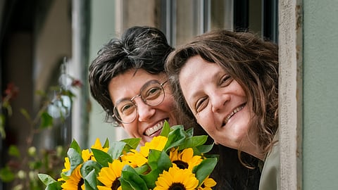 Cynthia Bitar, à esquerda, e Rita Abou Ghazale, parceiras e sócias do restaurante Touta. 