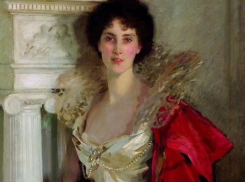 Um quadro de John Singer Sargent, o pintor que tem feito as capas de uma das coleções das obras da escritora.