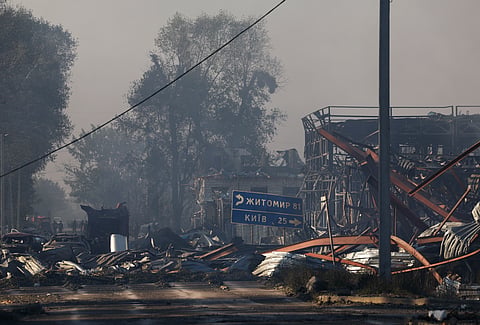 No sábado, um ataque russo a um depósito de munições nos arredores de Kiev provocou uma grande explosão e causou a morte a pelo menos 38 pessoas