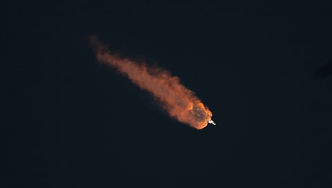 O Nancy Grace Roman seguiu a bordo de um foguetão Falcon Heavy da SpaceX.