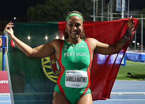 Arialis Martinez conquista bronze nos 100 metros e dá 21.ª medalha a Portugal