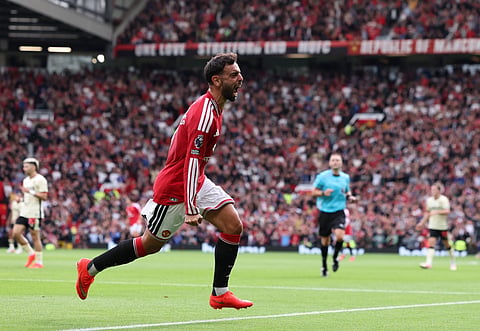 Bruno Fernandes é capitão do Manchester United.