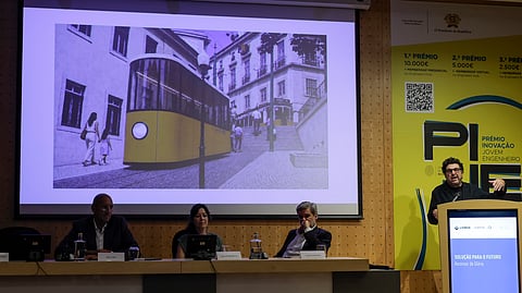 Apresentação do novo Elevador da Glória, em Lisboa.
