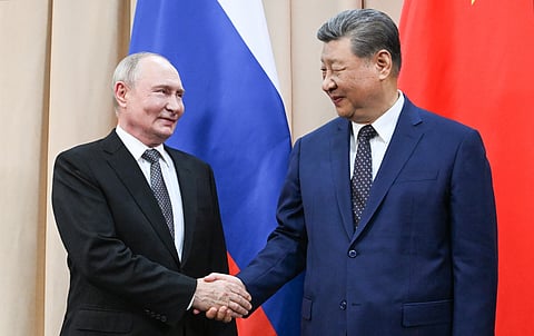 Kremlin descreveu o encontro entre Putin e Xi como “amigável e construtivo".