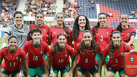 A equipa portuguesa vencedora.