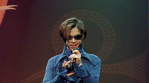 Prince num concerto no Pavilhão Atlântico, em Lisboa, em 1998.