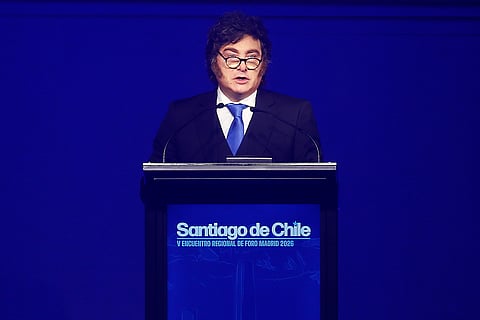 O Presidente da Argentina, Javier Milei