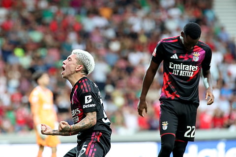 Benfica vence Marítimo com golos de  Leandro e Prestianni