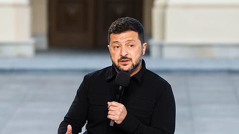 O presidente ucraniano, Volodymyr Zelensky