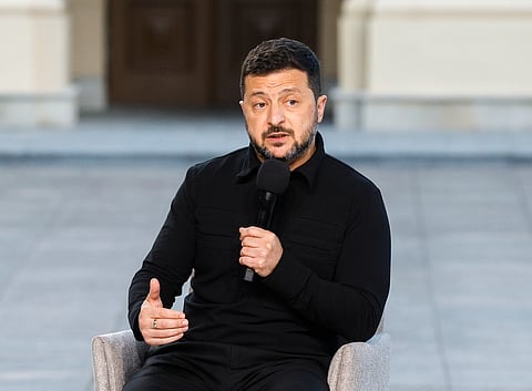 O presidente ucraniano, Volodymyr Zelensky