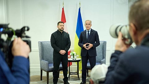 Este foi o terceiro encontro entre Zelensky e Carney em solo canadiano. 