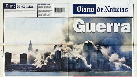 A resposta ao ataque da Al-Qaeda naquele 11 de setembro de 2001 foi imediata: toda a redação mobilizada para uma edição histórica, afinal o mundo assistia em direto ao maior atentado terrorista. Assim que reabriram os aeroportos, o DN enviou repórteres para os EUA e para o Paquistão, neste caso com o objetivo de entrar no Afeganistão onde se escondia Bin Laden.