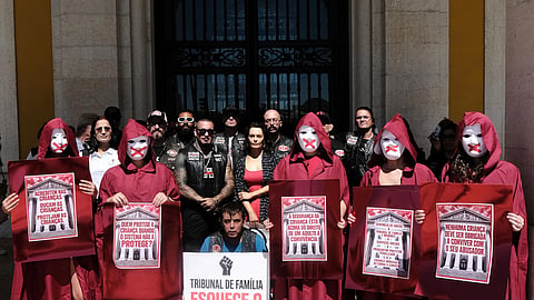 Em fotos. Protesto em Lisboa contra desvalorização de abusos na Justiça