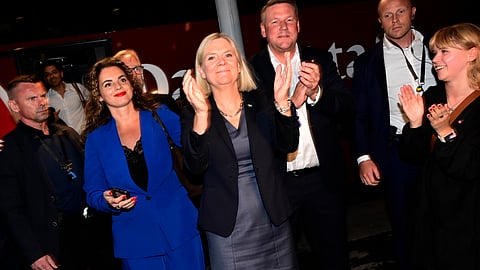 Se os resultados se confirmarem, Magdalena Andersson volta ao cargo de primeira-ministra.