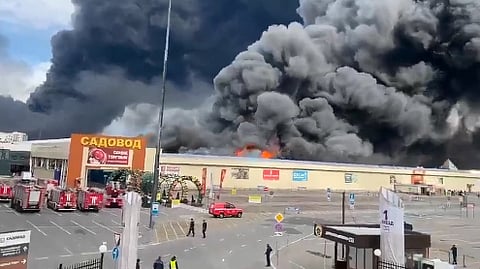 Imagem da explosão em Moscovo