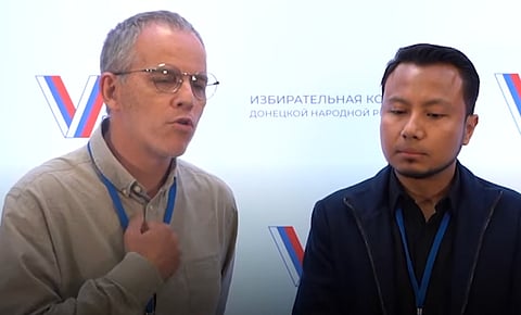 Manuel Pires da Rocha, num vídeo publicado no site russo DPR a 9 de setembro, acompanhando um texto em que é denominado de "perito internacional".