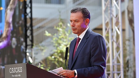 O primeiro-ministro, Luís Montenegro, participou na inauguração da Escola Secundária de Cascais, junto com o Presidente da Repúbica, António José Seguro, e o ministro da Educação, Fernando Alexandre.