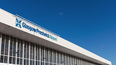 O Aeroporto de Prestwick, em Glasgow, na Escócia