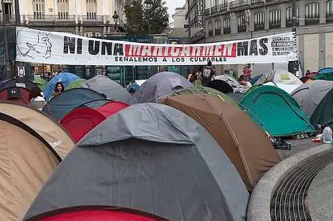 "Nem mais uma Maricarmen" é mote dos protestos em Madrid. 