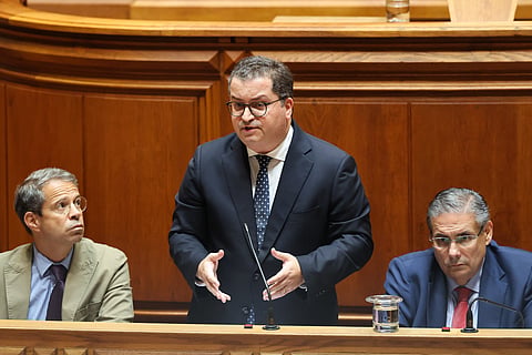  O ministro de Estado e das Finanças, Joaquim Miranda Sarmento