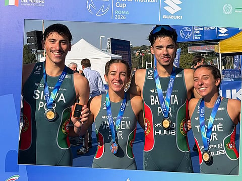 Portugal chega ao bronze na estafeta mista da Taça do Mundo de Triatlo de Roma