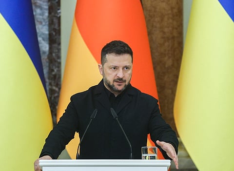 O presidente ucraniano, Volodymyr Zelensky