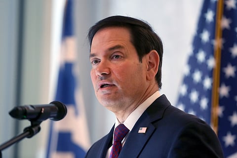O secretário de Estado norte-americano, Marco Rubio