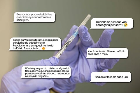 Reprodução de alguns comentários nas redes sociais.