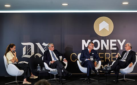 Os intervenientes no painel Sector Financeiro, IA e Risco Geopolítico na Era da Incerteza, da Money Conference 2026.