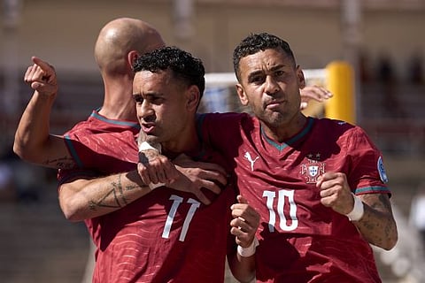 Portugal dá a volta ao Brasil e entra a vencer no Mundialito de futebol de praia