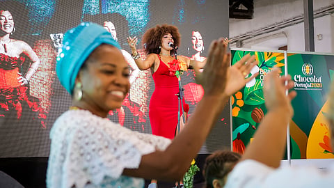 Ayana Amorim no palco Amazônia.
