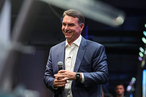 Flávio Bolsonaro, candidato presidencial do Partido Liberal