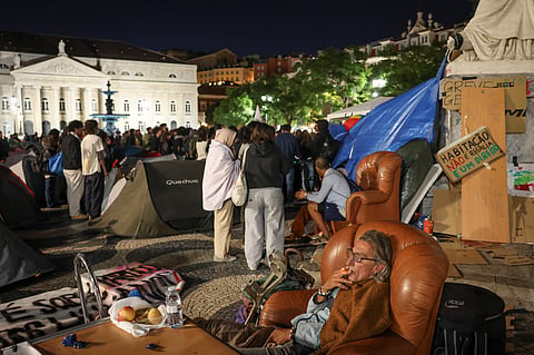 Acampada de Lisboa contesta “ilegalidade” do protesto que tem juntado centenas de pessoas 